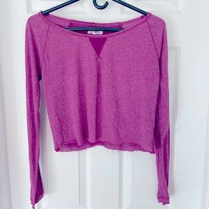 Long sleeve with sheer back